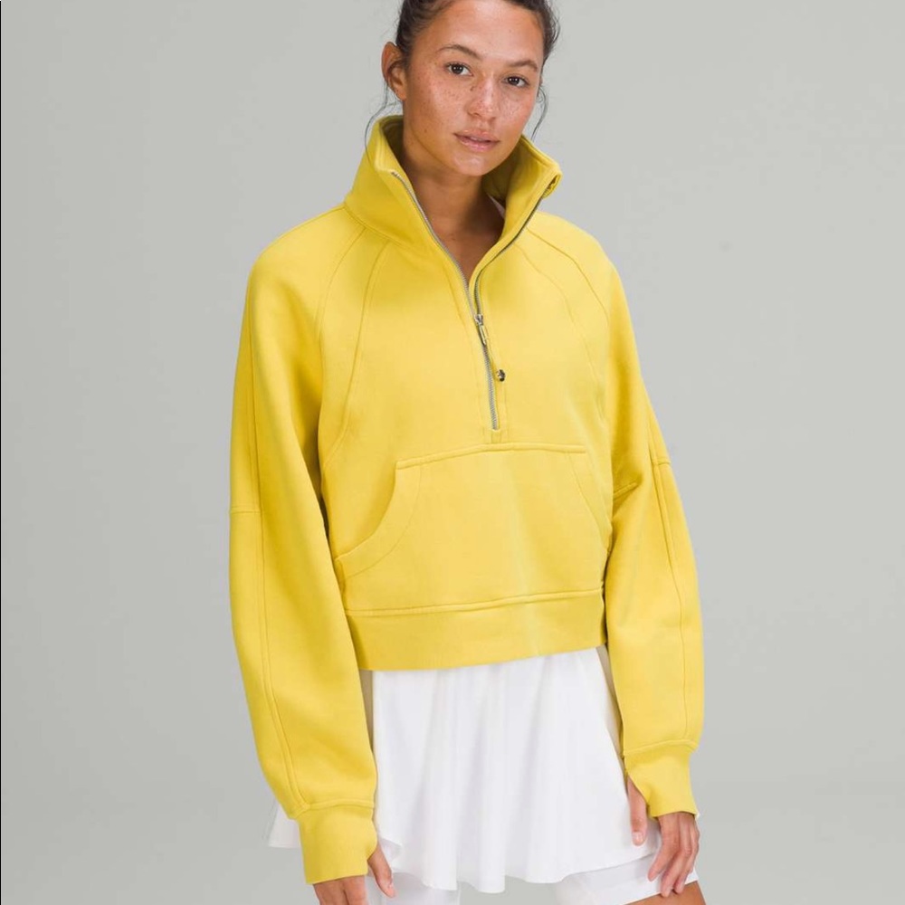 Lululemon scuba funnel neck soleil color